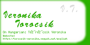 veronika torocsik business card